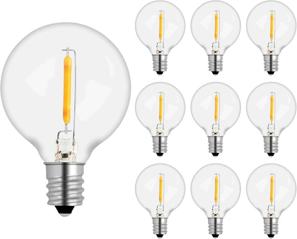 10 Stück LED-Glühbirne G40 E12 1W, Glühbirnen-Äquivalent 7W