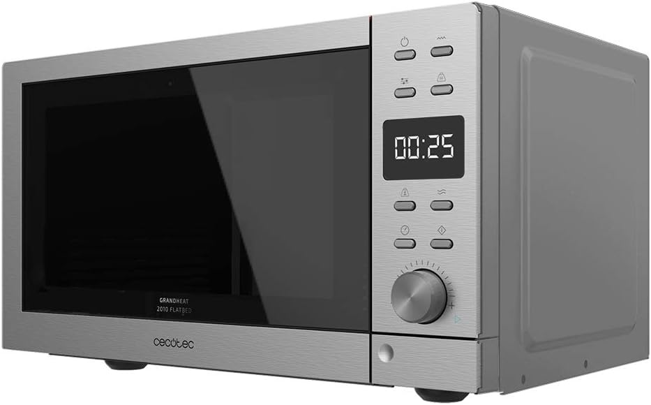 Cecotec Mikrowelle ohne Drehteller, digital, GrandHeat 2010 Flatbed Steel