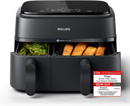 Philips Airfryer Dual Basket 3000 Series Friggitrice ad aria