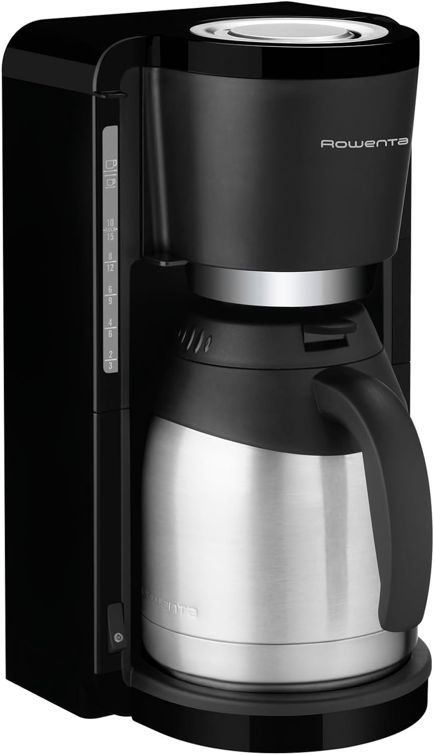 Rowenta Edelstahl Thermo Kaffeemaschine CT 3818 schwarz.