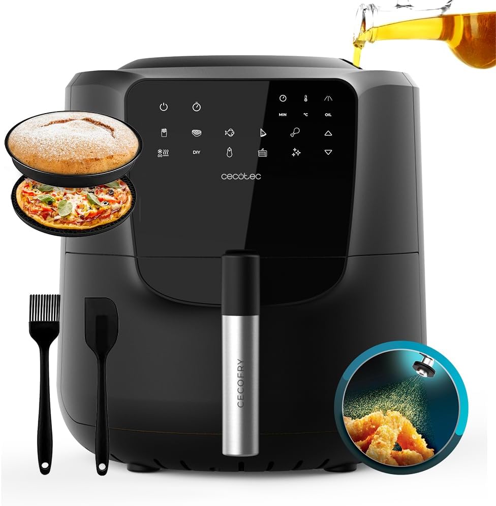 Cecotec 5,5-Liter-Heißluftfritteuse ohne Öl „Cecofry Rain Pack“
