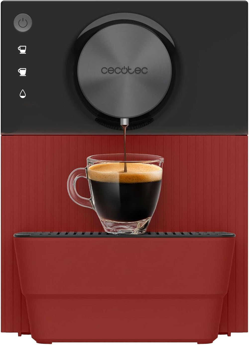 Cecotec Macchina da caffè superautomatica compatta Cremmaet Cube Rossa