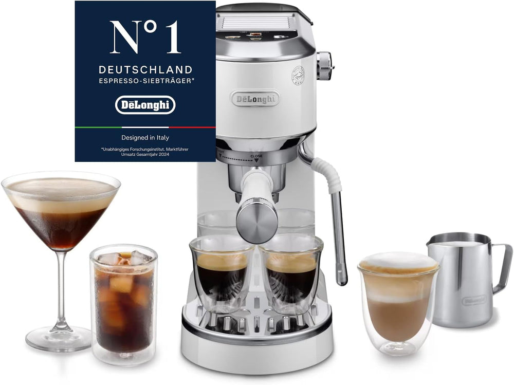 De’Longhi Dedica Duo – Perfetto: Macchina da caffè espresso manuale compatta
