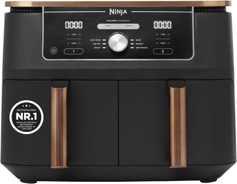 Friggitrice ad aria Ninja Foodi MAX Dual Zone [AF400EUCP] Esclusiva Amazon