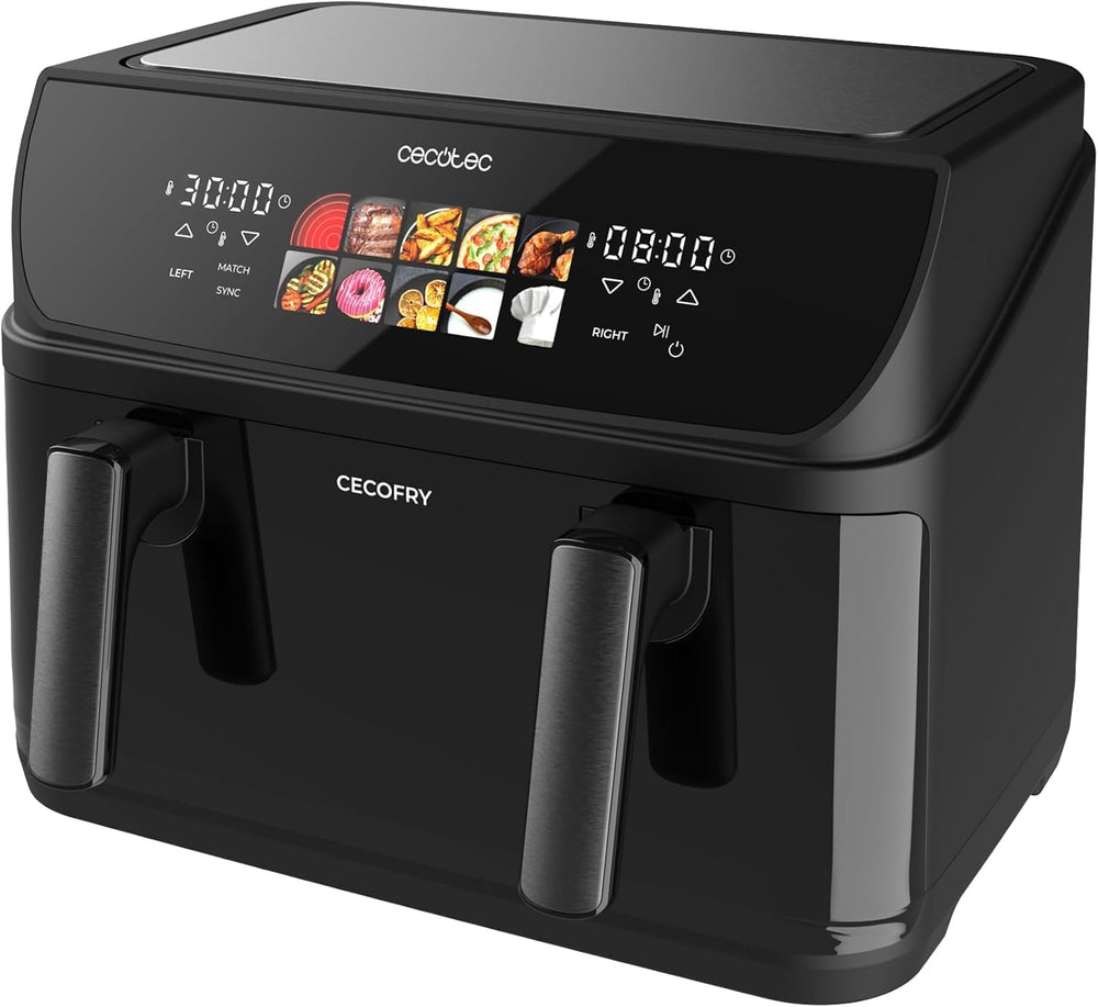 Cecotec Heißluftfritteuse 10 l Cecofry&Grill Duoheat 10000 2800 W