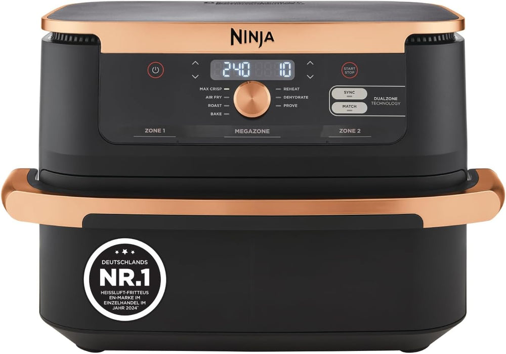 Ninja Foodi FlexDrawer - Friggitrice ad Aria con Doppia Zona e Capacità di 10,4 L