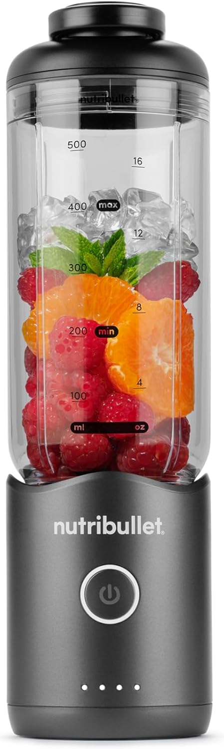 nutribullet Flex 590ml - frullatore portatile per smoothie con coperchio per bere,
