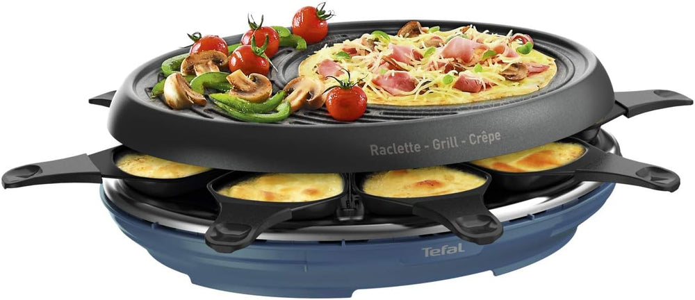 Tefal Raclette Colormania, dispositivo 3 in 1 per raclette e grigliate