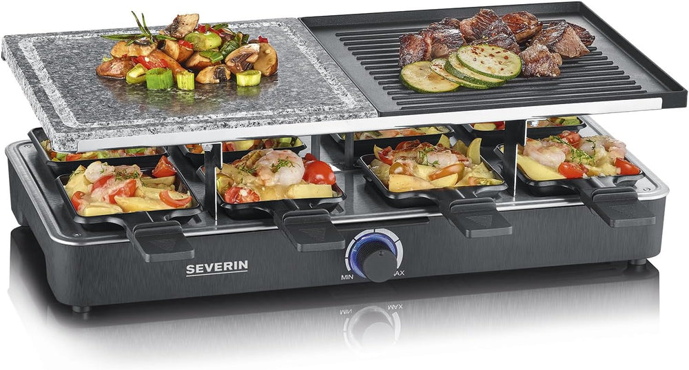 SEVERIN Raclette con pietra naturale e piastra grill