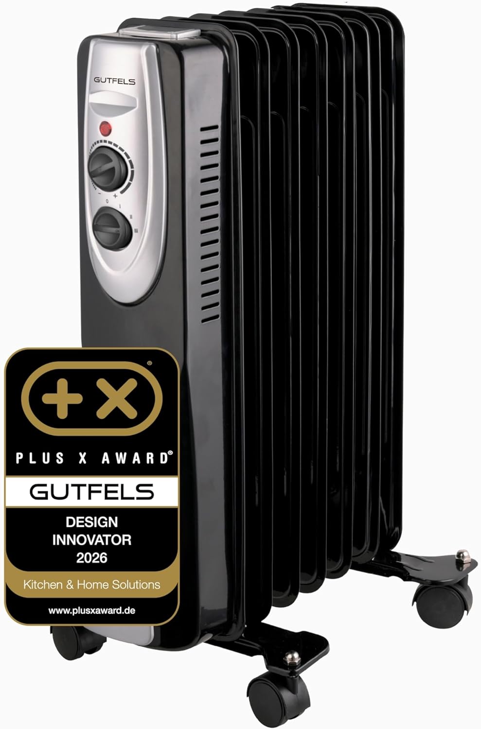 Gutfels HR 32009 sw Radiatore ad olio | 3 livelli di riscaldamento