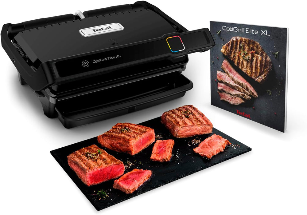 Tefal OptiGrill Elite XL, griglia di contatto, regolazione automatica del tempo di cottura