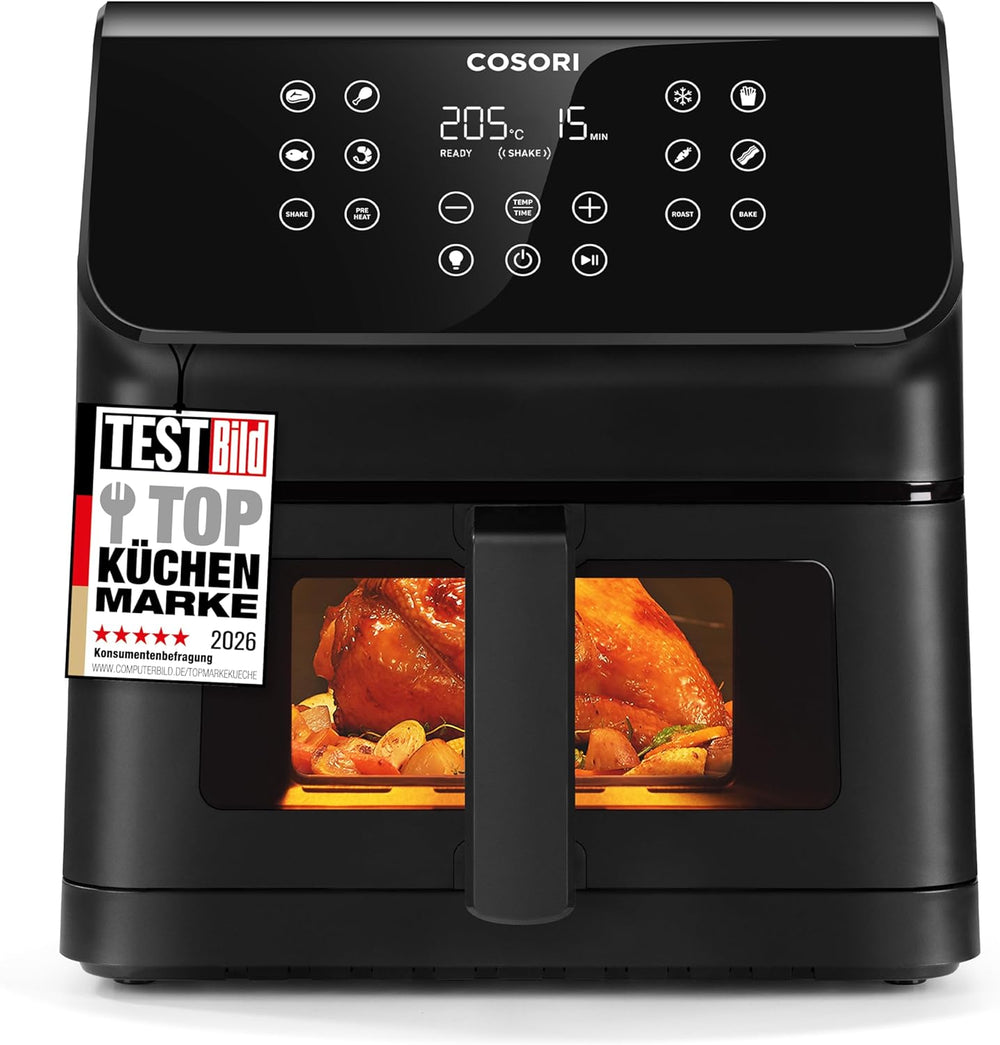 COSORI Airfryer, Heißluftfritteuse 6,2L mit Sichtfenster