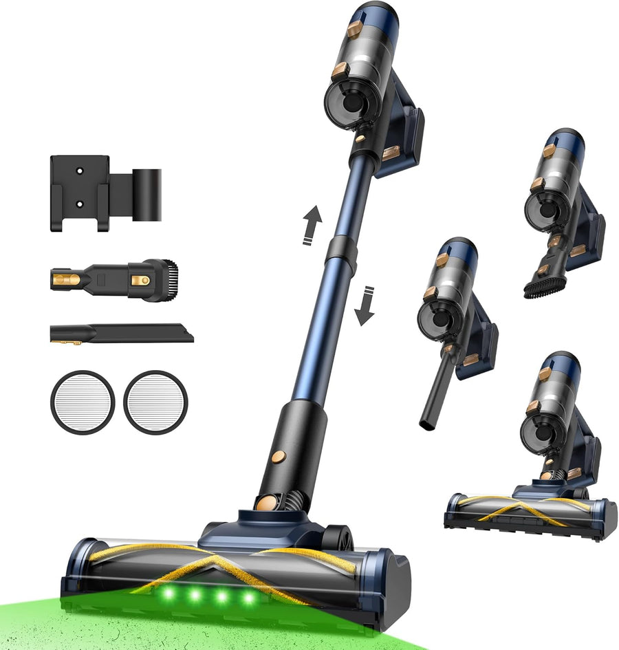 Vexilar V12 Akku-Staubsauger 58.000 Pa / 50 Min. Leistungsstarker Staubsauger