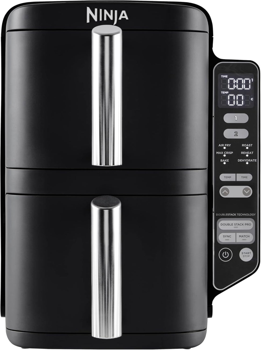 Ninja Double Stack Friggitrice ad Aria, 7,6L Friggitrice ad aria digitale