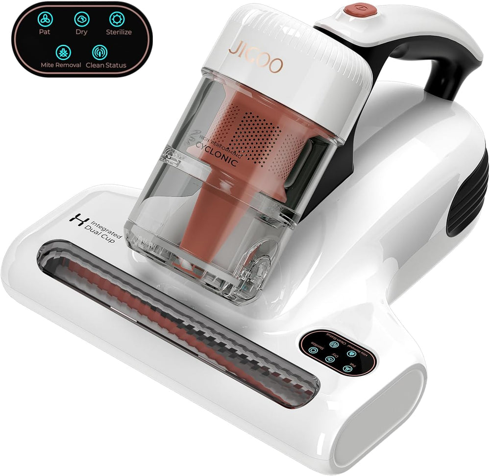 JIGOO J200 Aspirapolvere antiacaro per materassi con display a LED, 500W