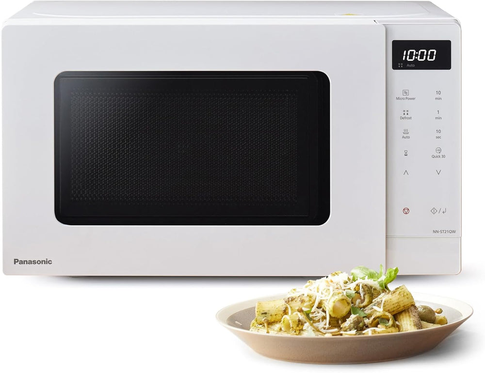 Panasonic NN-ST21QWEPG 20L Solo-Mikrowelle mit Drehteller, 800 W