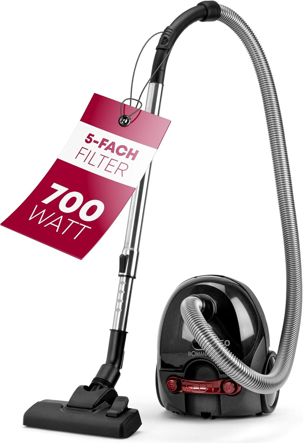 Bomann® Aspirapolvere a traino con 700 Watt a risparmio energetico