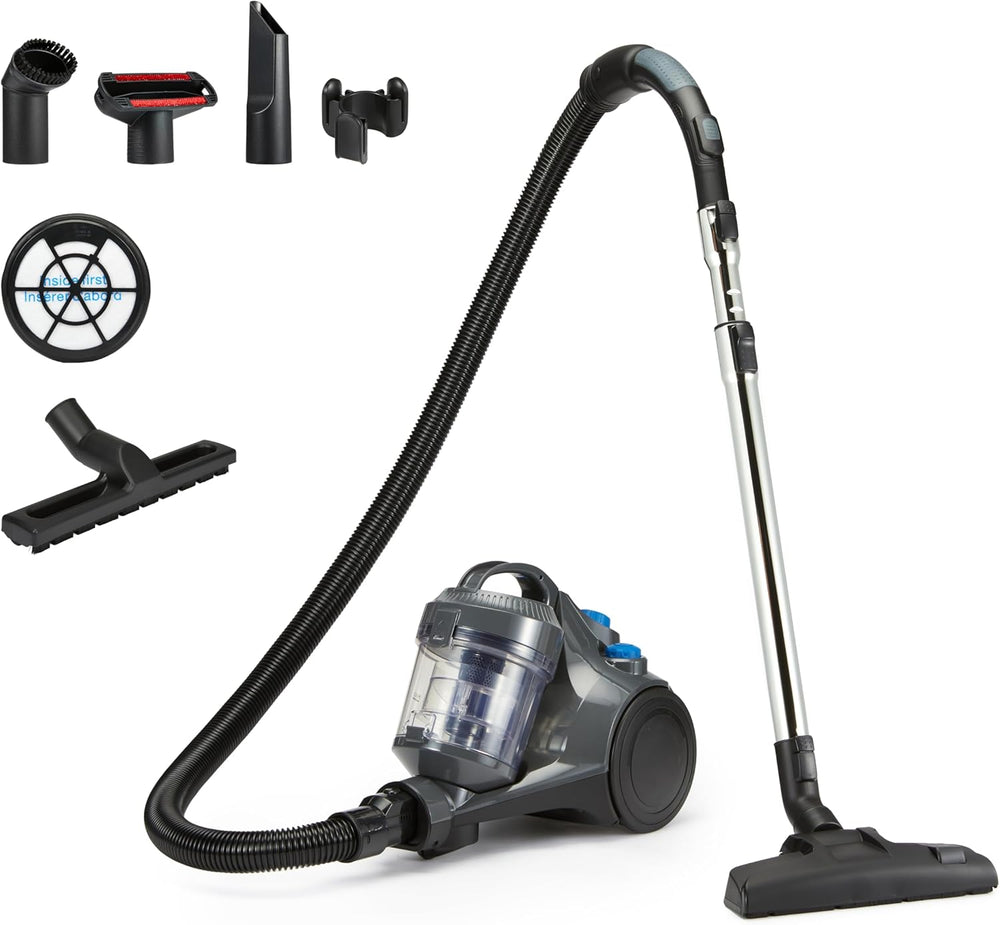 Amazon Basics Aspirapolvere a carrello senza sacco 1.3L Compatto