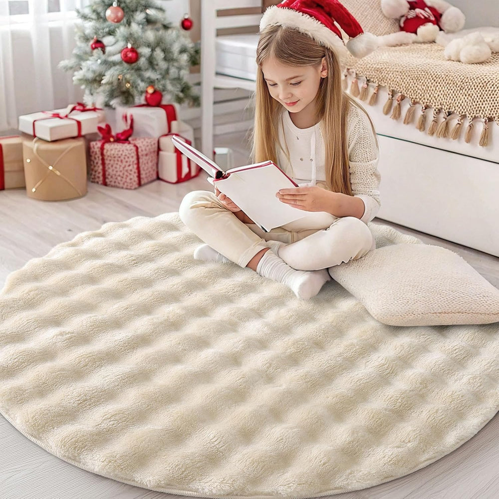 Homaxy Hochflor Teppich mit 3D Bubble Muster Weich Flauschig