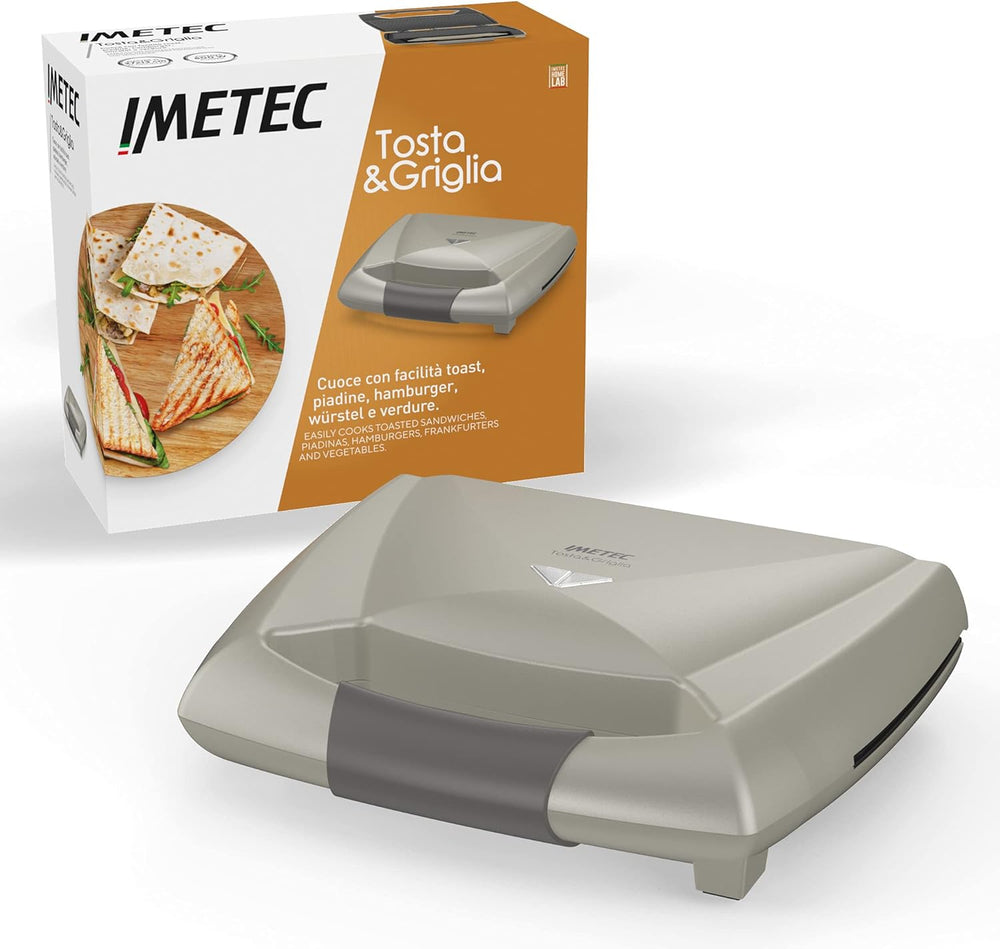 Imetec Toaster&Griddle, Elektrischer Toaster, XL
