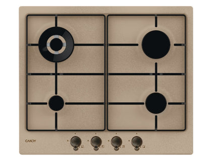 Candy Classic cucina a gas a 4 fuochi, acciaio inox