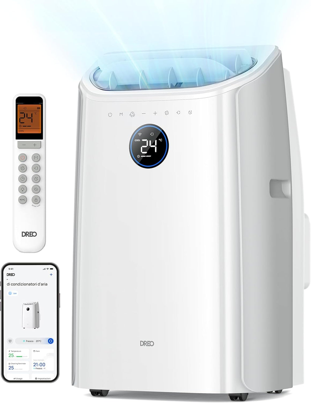 Condizionatore d'aria portatile Dreo 10.000 BTU AC per camera da letto