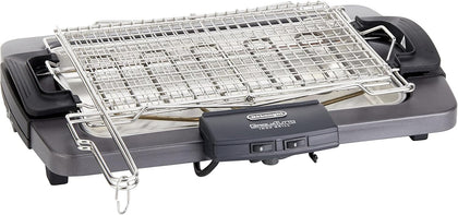 De'Longhi BQ80 Elektrogrill mit Grill- und Steakrost, Zweifach-Grill