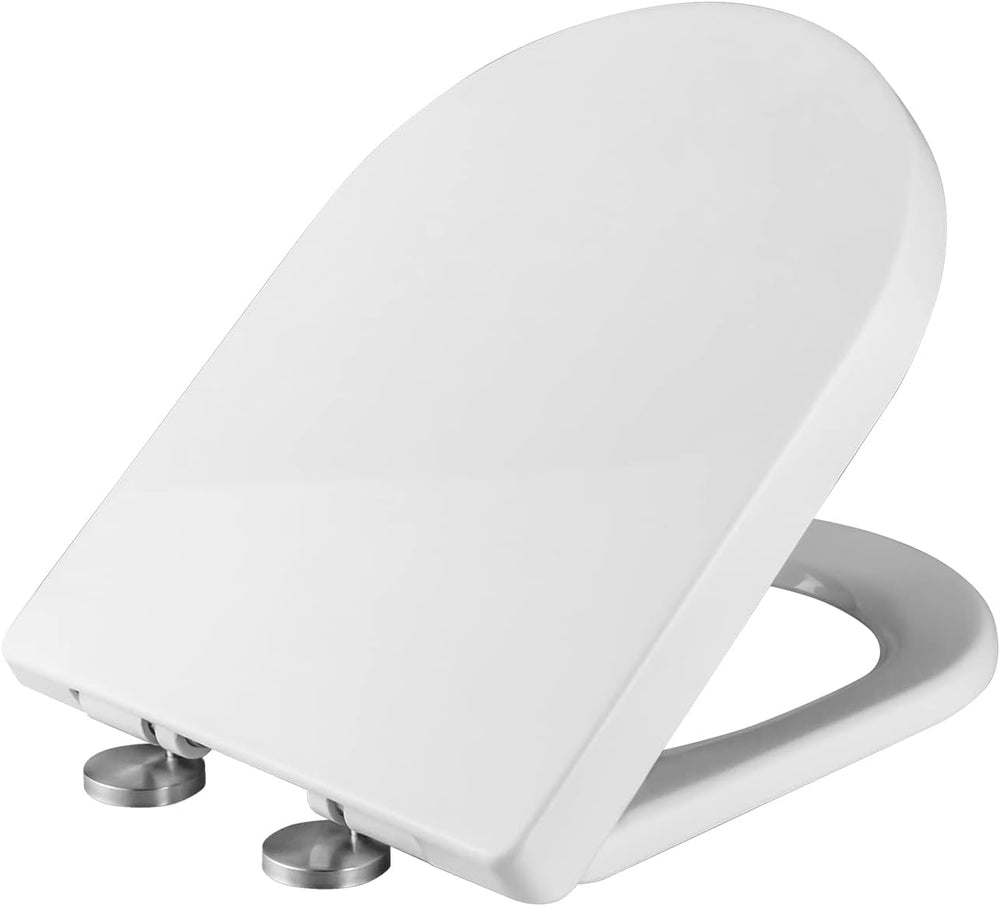 Ibergrif M41001 Toilettensitz, Universal Toilettensitzabdeckung D-Form 2