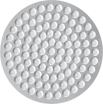 Normcore 58,5 mm Scheibensieb, 0,8 mm stark, unteres Duschsieb