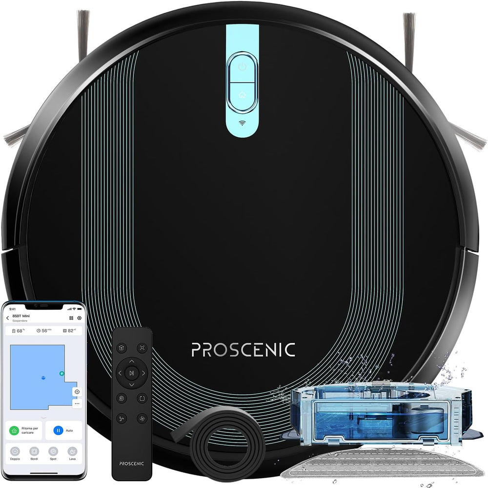 Proscenic 850T Staubsauger Roboter Staubsauger, Saugkraft 3000Pa