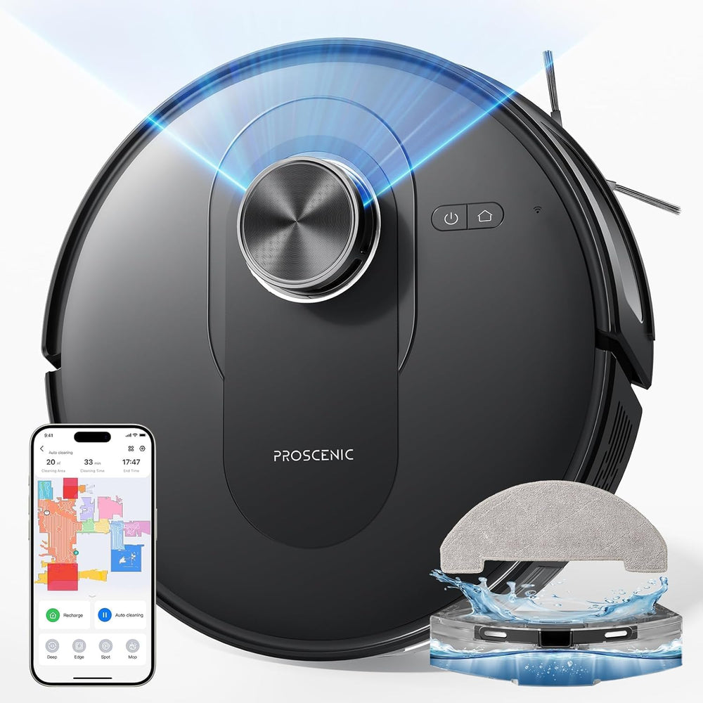 Robot aspirapolvere Proscenic Q8 Max con stazione di aspirazione, 5000Pa 200min