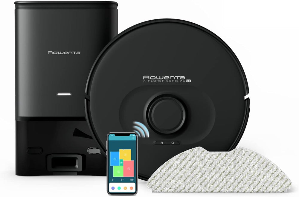 Rowenta RR8585WH X-Plorer 75 S+ Series, robot aspirapolvere con tecnologia di mappatura e laser