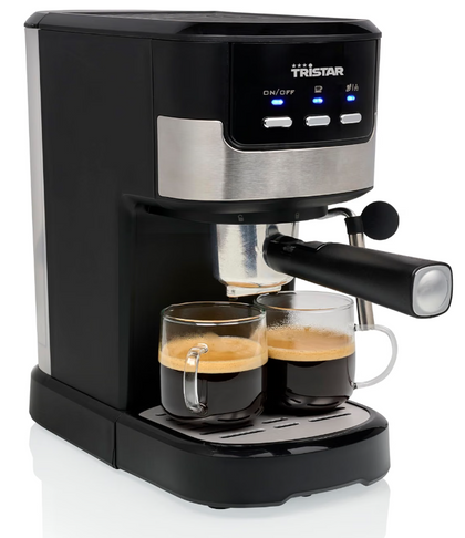 Macchina per caffè espresso Tristar per 2 tazze contemporaneamente