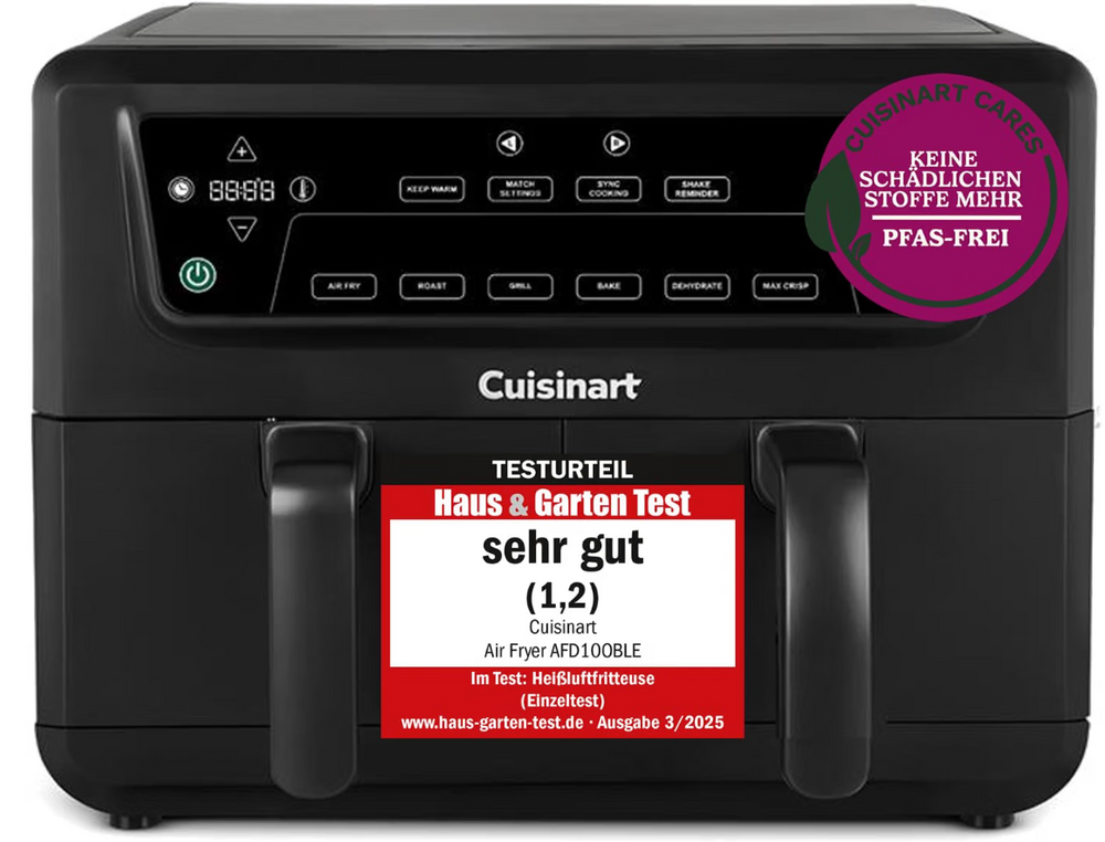 Friggitrice ad aria a doppia zona Cuisinart XXL 10,4 L | Senza PFAS