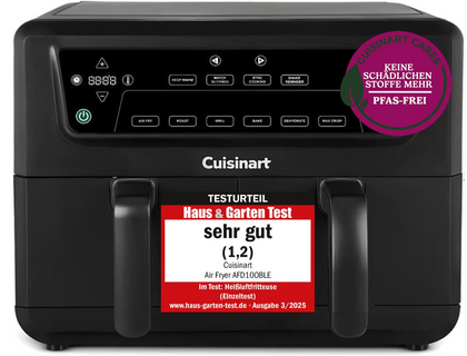 Friggitrice ad aria a doppia zona Cuisinart XXL 10,4 L | Senza PFAS
