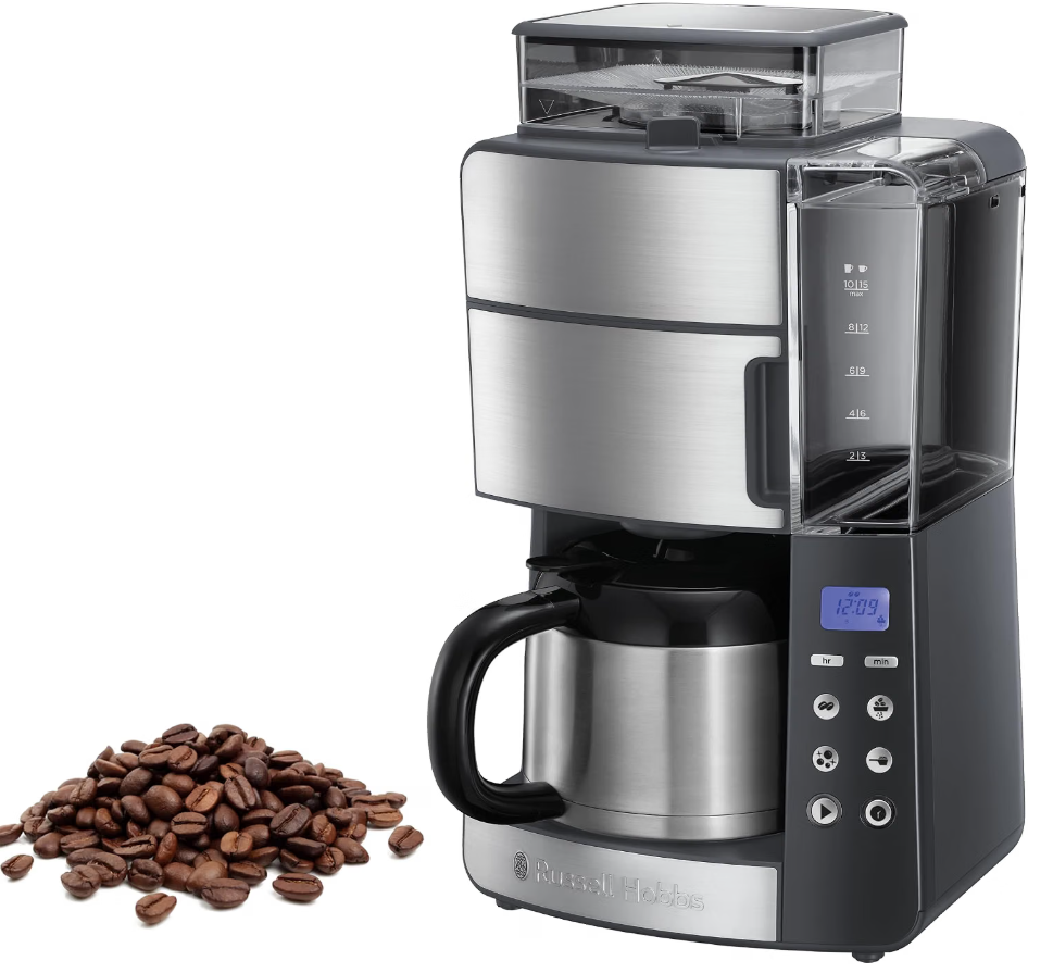 Russell Hobbs Kaffeemaschine mit Mahlwerk Thermokanne