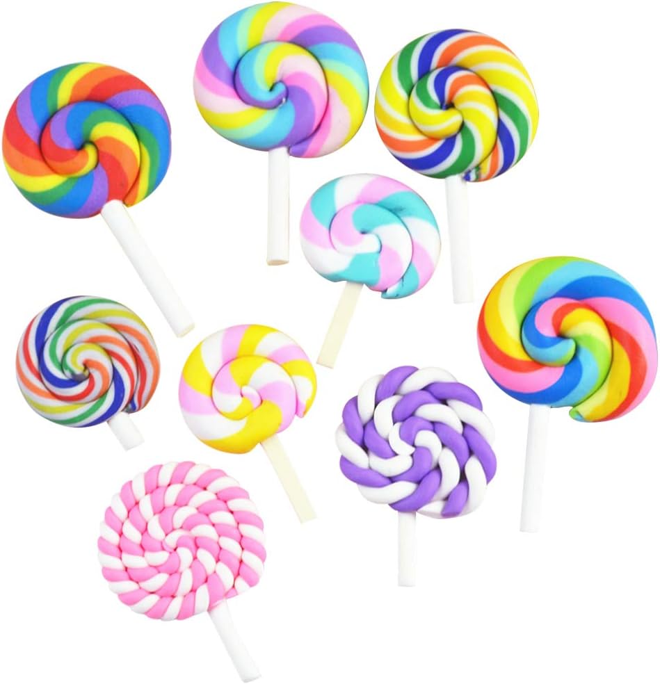 Ultnice 36 Stück DIY Regenbogen-Lollis