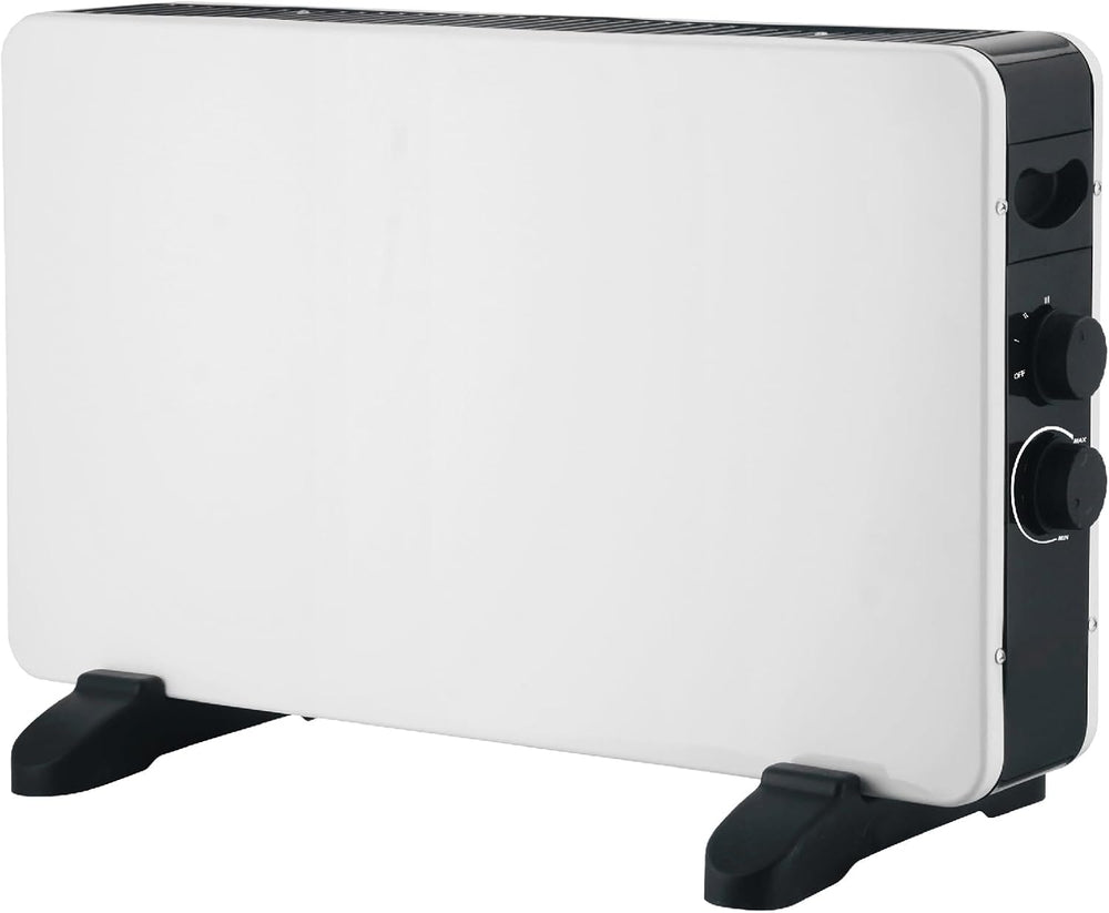Weiß – Elektroherd 230 V. Elektrischer Konvektorheizer mit einstellbarer Leistung 750–1250–2000 W